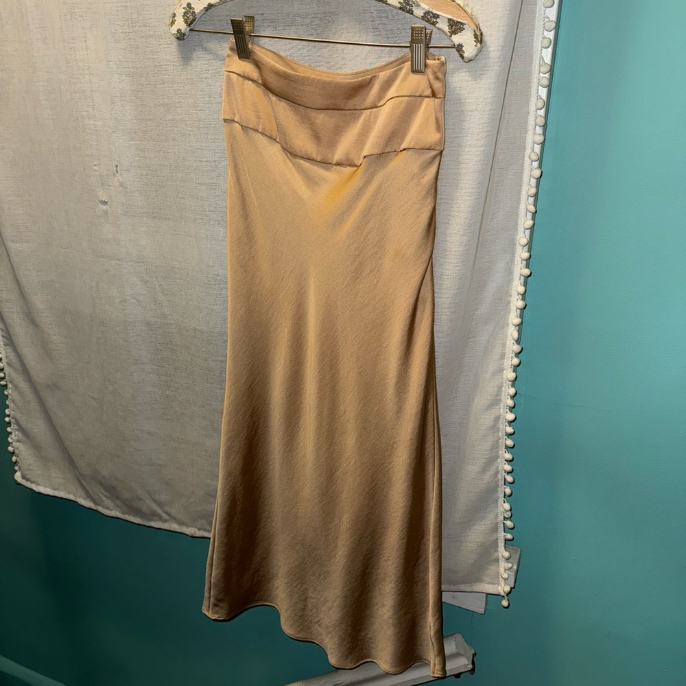 Free People Normani Satin Skirt